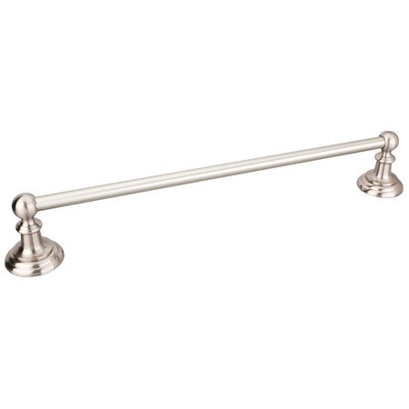 ELEMENTS BY HARDWARE RESOURCES Fairview Satin Nickel 24" Single Towel Bar - Contractor Packed 2PK BHE5-04SN